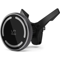 iWant Air MagSafe držák do auta s bezdrátovým nabíjením vesmírně šedý - Držáky