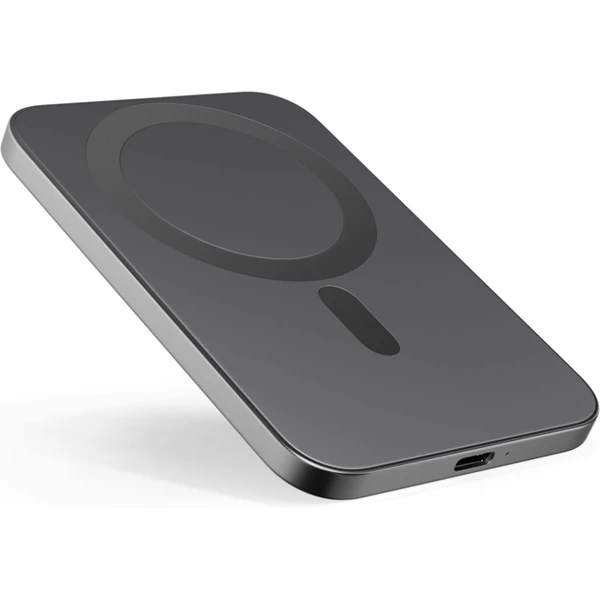 iWant 3000mAh Aluminium Mag+ MagSafe bezdrátová powerbanka vesmírně šedá - Powerbanky - Obrázek 72QC000L01