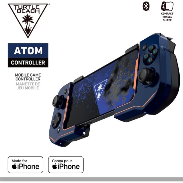 Turtle Beach mobilní herní ovladač Atom pro IOS kobaltově modrý - Herní ovladače - Obrázek 72QH000K01