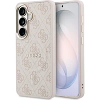 Guess PU Leather 4G Gold Frame Magnetic kryt Samsung Galaxy S26+ růžový - Pouzdra
