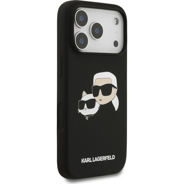 Karl Lagerfeld Liquid Silicone Double Heads MagSafe kryt iPhone 17 Pro černý - Pouzdra - Obrázek 72e4876505824d4ea99c479d825ea79a