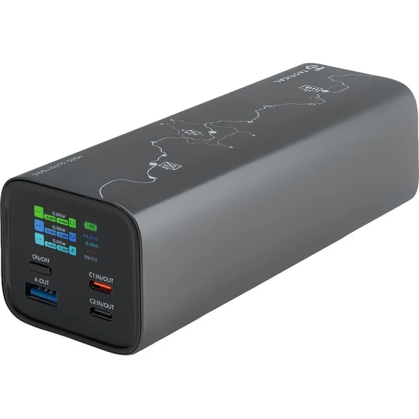 Tactical Squad Head Quarters powerbanka (1xUSB-A, 2xUSB-C) 65W 27000mAh šedá - Powerbanky - Obrázek 72f5b8e0192348b28a5824d271864e9e