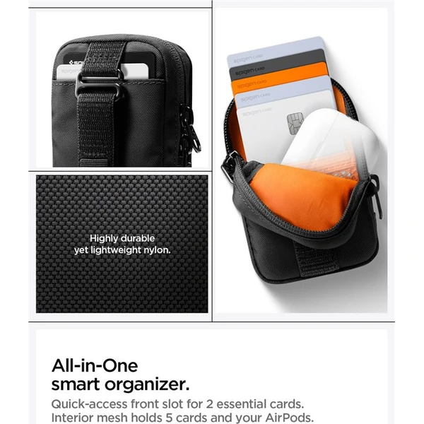 Spigen Portable Organizer Pouch TintapZip MagSafe organizér černý - Organizéry - Obrázek 7307b007a55f4a20872418e3e181b1a6