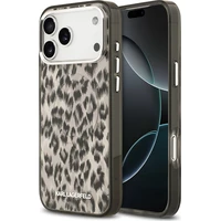 Karl Lagerfeld IML Leopard MagSafe Zadní Kryt pro iPhone 17 Pro Max hnědý - Pouzdra