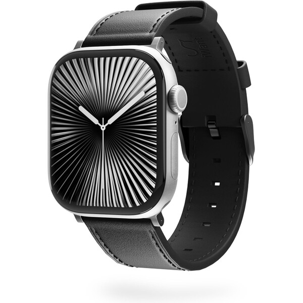 iWant Watch řemínek Leather pro Apple Watch 49/46/45/44/42mm černá Černá