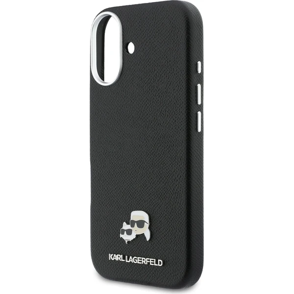 Karl Lagerfeld PU Karl and Choupette Heads Pins MagSafe kryt iPhone 17 černý - Pouzdra - Obrázek 736f204f2a274d8c81103143b77b5d6a