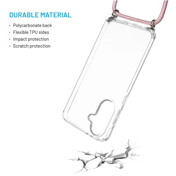 FIXED Pure Neck kryt s růžovou šňůrkou na krk pro Samsung Galaxy A36 5G/A56 5G - Pouzdra - Obrázek 738705e9f42f4cfcaaa2e8ed21739b0a