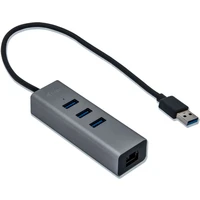 i-tec USB 3.0 Metal HUB 3 Port + Gigabit Ethernet Adapter - USB huby