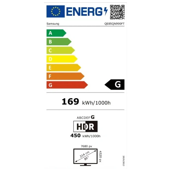 Samsung 8K Neo QLED smart TV QE85QN990F 85" - Televize - Obrázek 73GE000P01