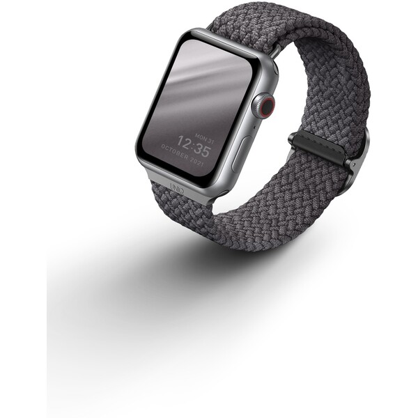 UNIQ Aspen Braided řemínek Apple Watch 46/45/44/42mm šedý