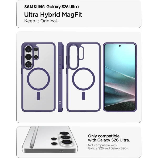 Spigen Ultra Hybrid MagSafe kryt Samsung Galaxy S26 Ultra fialový - Pouzdra - Obrázek 73cecdf5c93945d0ab4db38450878f90