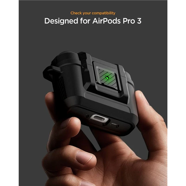 Spigen Lock Fit pouzdro AirPods Pro 3 matte black - Pouzdra - Obrázek 73d393ae07e6491483cf4d56b4222a7d