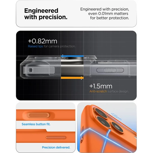 Spigen Silicone Fit MagSafe kryt iPhone 17 Pro cosmic orange - Pouzdra - Obrázek 74479cdc81eb4a898b21cdb116454a97