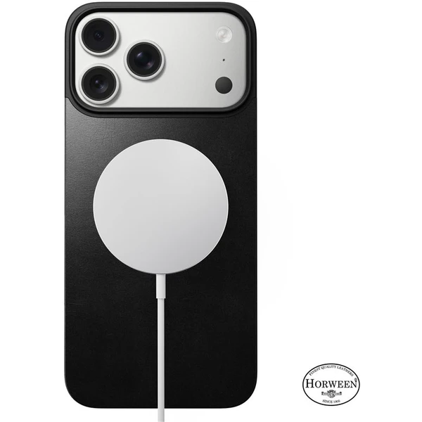 Nomad Magnetic Leather Back (Horween) Magsafe kožený kryt iPhone 17 Pro Max Black - Pouzdra - Obrázek 7461753bcc594e2c99e78b1f64b85ea1