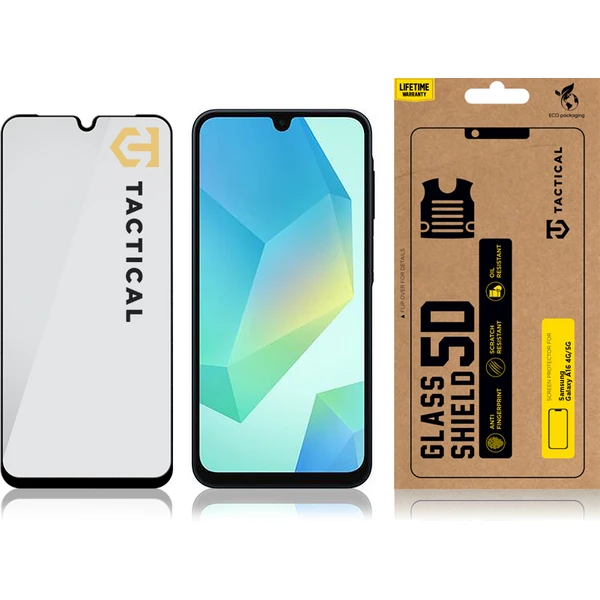 Tactical Glass Shield 5D sklo pro Samsung Galaxy A16 4G/5G, A26 5G černé - Ochranné folie a skla - Obrázek 749b21d79d1d4cc7be21b5d690c73519