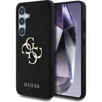 Guess PU Grained 4G Metal Logo kryt Samsung Galaxy S25 černý - Pouzdra