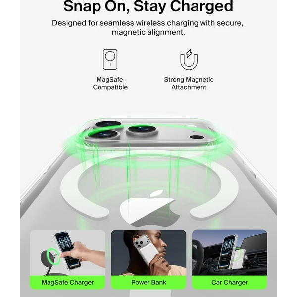 Belkin SheerForce MagSafe kryt iPhone 17 Pro čirý - Pouzdra - Obrázek 74CN000K01