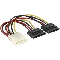 PremiumCord napájecí kabel k HDD 5,25 Molex - 2x SATA - Kabely a redukce