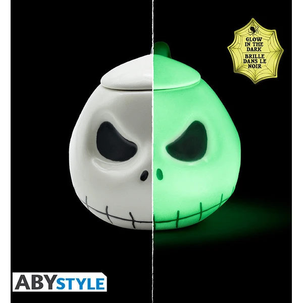 3D hrnek Abysse Corp Nightmare Before Christmas - Jack (svítící ve tmě) 300 ml - Hrnky - Obrázek 74YK000K01