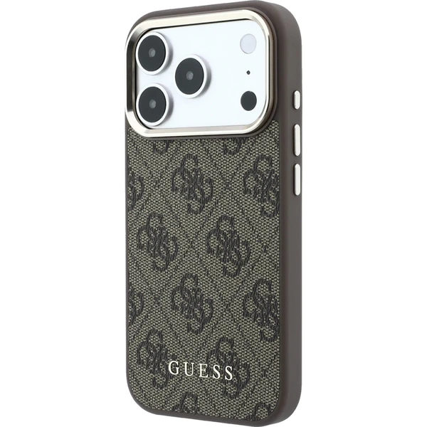 Guess PU Leather 4G Gold Frame MagSafe kryt iPhone 18 Pro hnědý - Pouzdra - Obrázek 74ab8ad6b9a54fbcb2d3b9c874c6c0c7