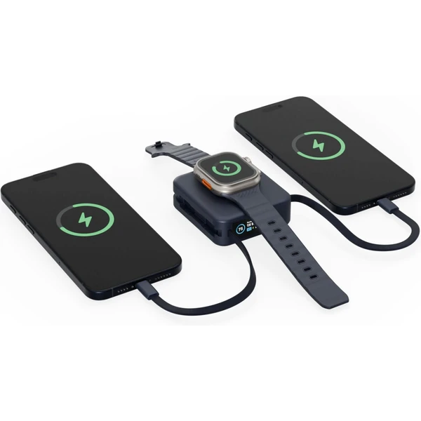 ENERGEA MagPac Mini Plus MagSafe powerbanka s kabelem, 10000mAh, modrá - Powerbanky - Obrázek 74e2cc73cc694c4a9a1fdcb36dd56d8f