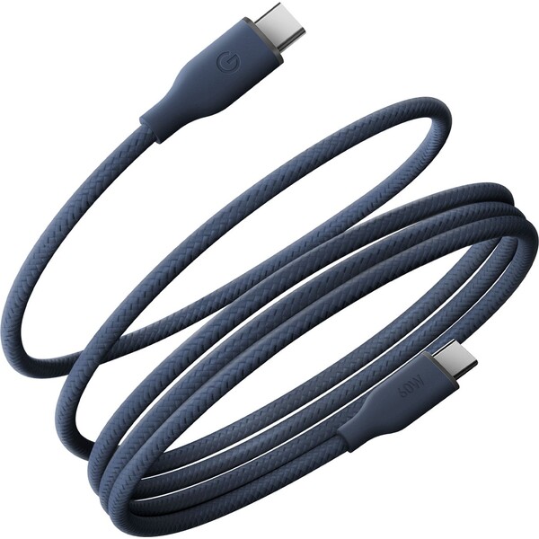 ENERGEA Helix 60W USB-C magnetický kabel (480Mbps), 1,5 m, modrý