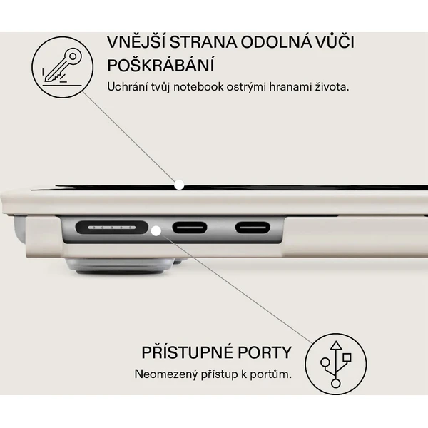 Burga pouzdro pro MacBook Air 13,6" (2022–2026) Nocturnal - Pouzdra - Obrázek 7503d31805524921ac34fe1c6ec47aea