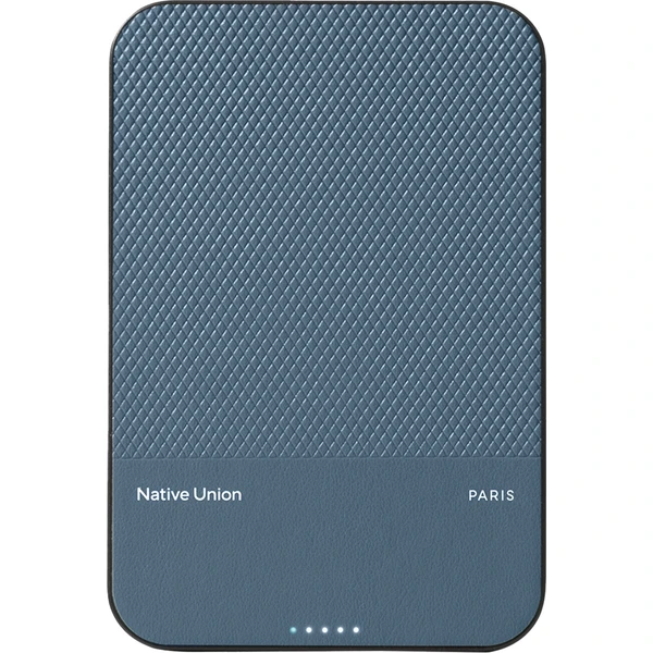 Native Union (Re)Classic Magnetic Power Bank Qi2 5000mAh modrá