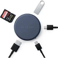 Satechi OntheGo 5-in-1 Multiport Adapter (MacBook Neo) indigově modrý - USB huby