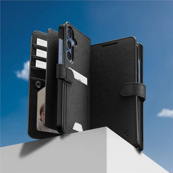 Spigen Wallet S pouzdro Samsung Galaxy S25+ černé - Pouzdra - Obrázek 75416a8d52d943e7aa05a464280eb017