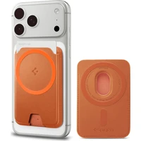 Spigen Valentinus MagFit+ MagSafe Wallet 3 Card peněženka metallic orange - Peněženky