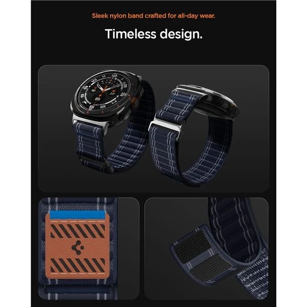 Spigen Fabric Band řemínek (hook-and-loop) Samsung Galaxy Watch Ultra 47mm námořně modrý - Řemínky - Obrázek 75912659aa784598b207c93007a52957