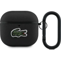 Lacoste Petit Pique Croc Logo Patch pouzdro AirPods 4 černé - Pouzdra