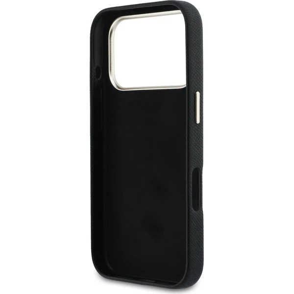Guess PU Resin Logo kryt iPhone 17 Pro Max černý - Pouzdra - Obrázek 759eaff8b30f48cca0699ab0a3a08010