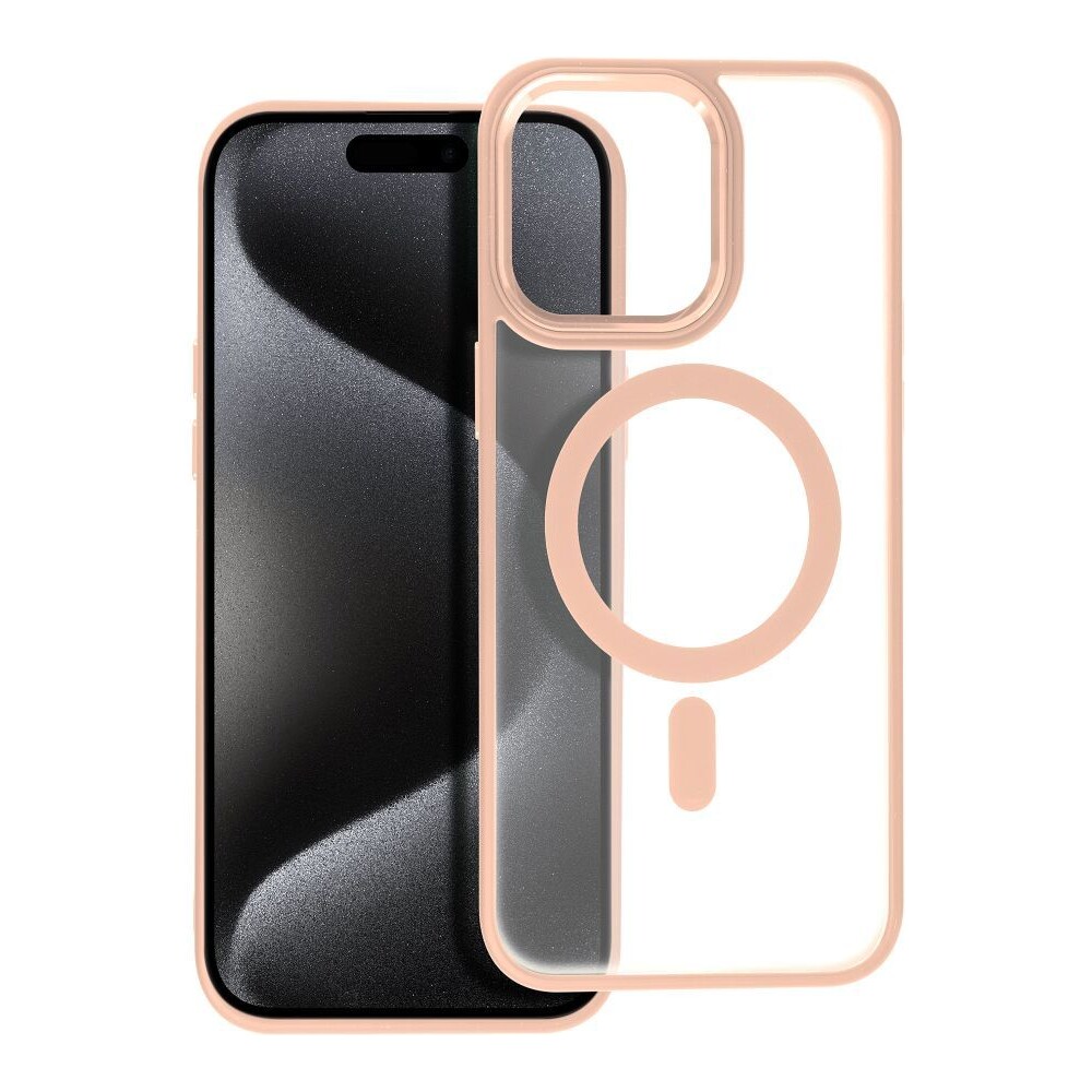 Smarty Matte Mag kryt s MagSafe iPhone 15 Pro Max růžový