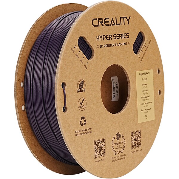 Creality Hyper PLA-CF filament 1,75 mm 1 kg fialová Fialová