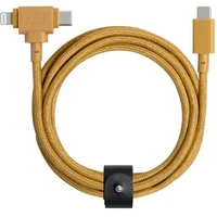 Native Union Belt Universal Cable (USB-C – Lighting/USB-C) 1,5 m, kraft - Kabely a redukce