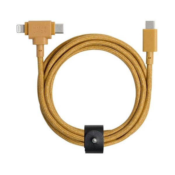 Native Union Belt Universal Cable (USB-C – Lighting/USB-C) 1,5 m, kraft