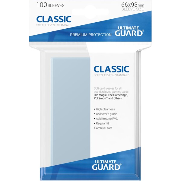 Heo GmbH Ochranné obaly Ultimate Guard Classic Soft Sleeves Standard Čirá
