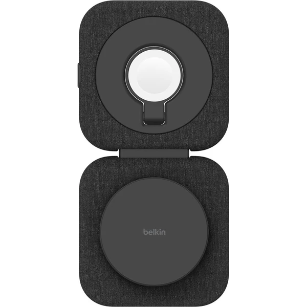 Belkin BOOST CHARGE™ PRO Qi2 15W 2v1 Bezdrátová MagSafe cestovní podložka pro iPhone/Apple Watch/Air - Nabíječky - Obrázek 75ZM000K01