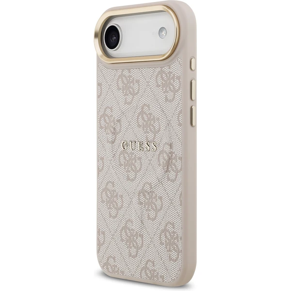 Guess PU Leather 4G Gold Frame MagSafe kryt iPhone Air růžový - Pouzdra - Obrázek 75cf3feccf624416b919364fdfc876a8