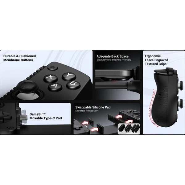 GameSir X5 Lite Wasabi mobilní herní ovladač zelený - Herní ovladače - Obrázek 75d5586886e24cbaa96c936fdb480b94