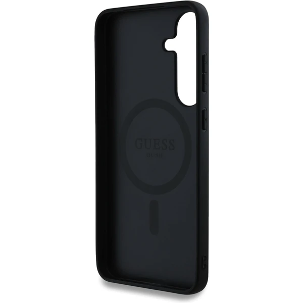 Guess PU Leather 4G Colored Ring MagSafe kryt Samsung Galaxy S25 černý - Pouzdra - Obrázek 760868cd773545359c0cd4090ae9cd37