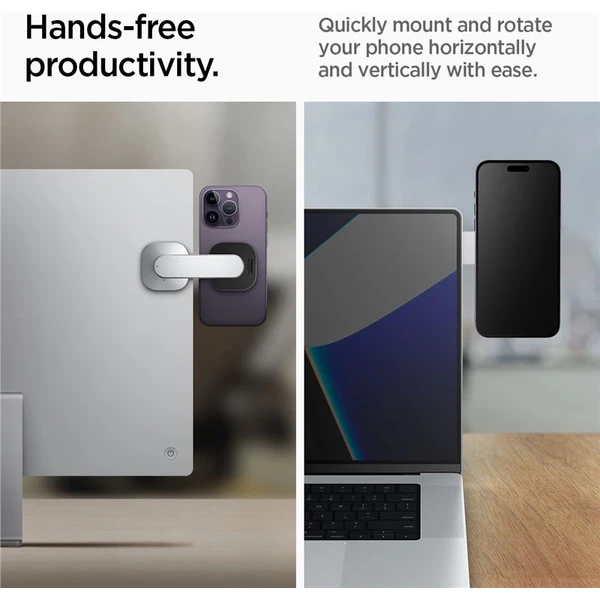 Spigen OneTap Monitor/Laptop Mount S312 nalepovací MagSafe držák stříbrný - Držáky - Obrázek 760f6db6d28540f28d750b3212076fee