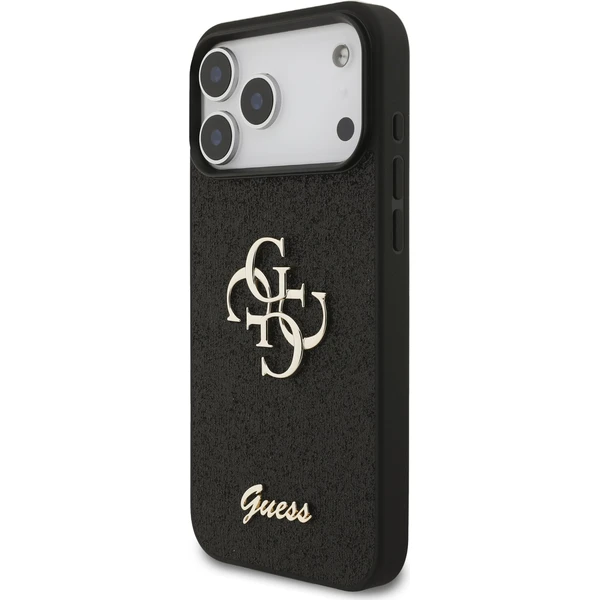 Guess PU Fixed Glitter 4G Metal Logo kryt iPhone 18 Pro Max černý - Pouzdra - Obrázek 7614369bfddb411ca0ed1eed32794592