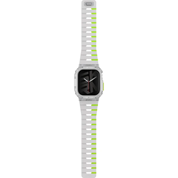 SKINARMA Gemini + Atom řemínek a kryt Apple Watch 42mm limetkový (neonový) - Řemínky - Obrázek 762b2f87acc84751b30d81e60d760af8