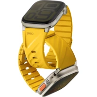 UNIQ Fluo Magnetický řemínek pro Apple Watch (49-40mm) Golden Yellow - Řemínky