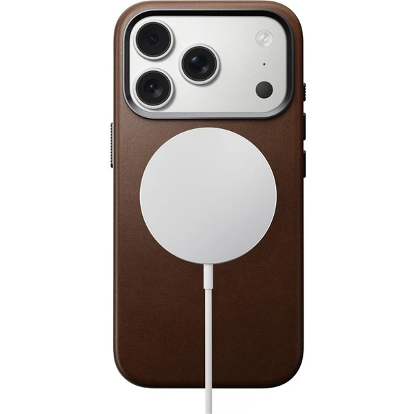 Nomad Traditional Leather Case MagSafe kožený kryt iPhone 17 Pro Brown - Pouzdra - Obrázek 763ed6c07a1b4d34ba15311a9c4560ed