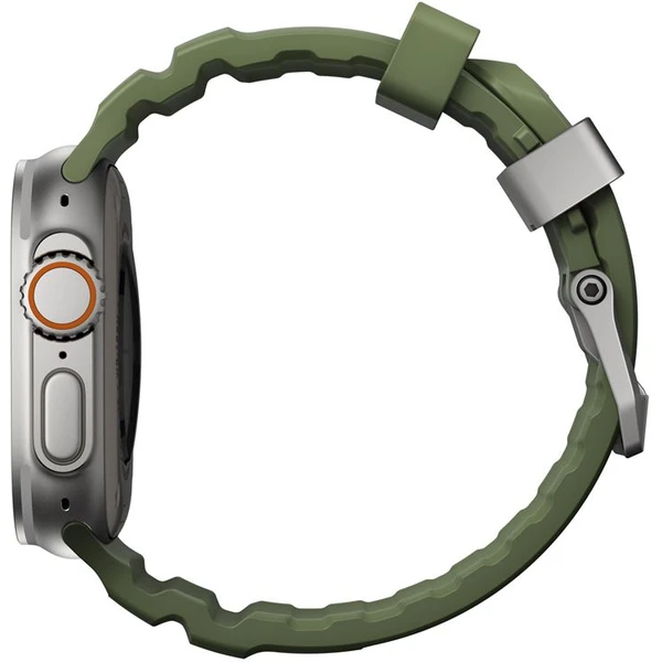 Nomad Rocky Point Band řemínek Apple Watch 49/45/44/42mm stříbrný/tmavě zelený - Řemínky - Obrázek 7649e645cbd34cc18fe3390047334171
