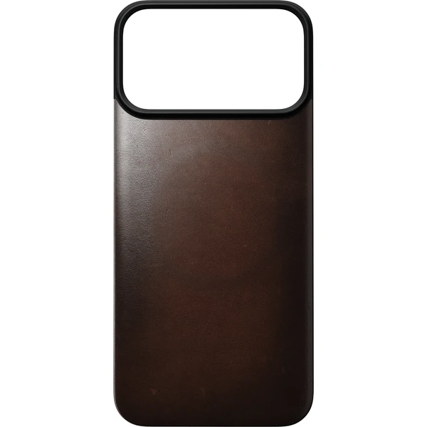 Nomad Magnetic Leather Back (Horween) MagSafe kožený kryt iPhone 17 Pro Max/18 Pro Max Rustic - Pouzdra - Obrázek 764c39a5cc1a48ada7cdf816b4ecf7a2